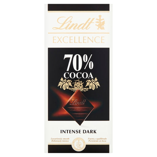 Lindt Excellence 70% Block 100g