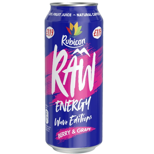 Rubicon Raw Energy Berry & Grape 500ml