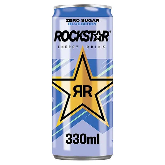 Rockstar Blueberry Sugar Free Can 330ml