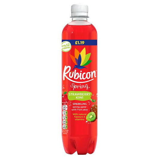 Rubicon Spring Strawberry Kiwi Flavoured Sparkling Water 500ml