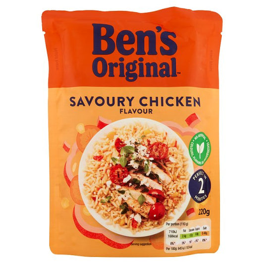 Bens Original Savoury Chicken Microwave Rice 220g