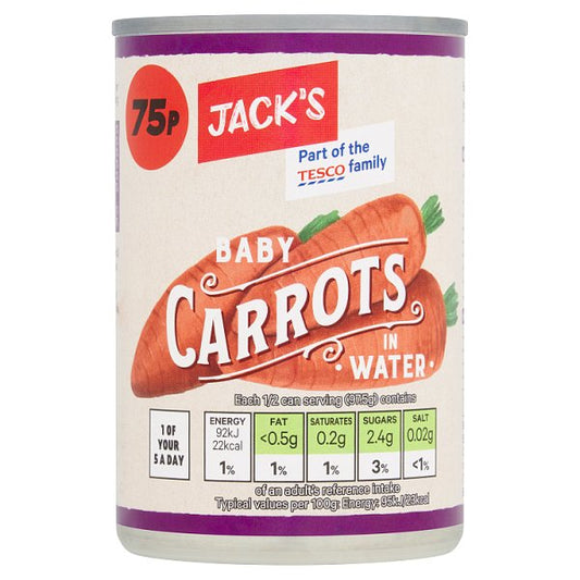 Jack's Baby Carrots in Water 300g