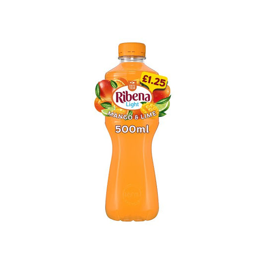 Ribena Mango and Lime Juice Drink No Added Sugar 500ml