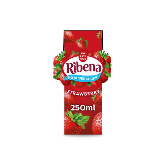 Ribena Strawberry Not Added Sugar Juice Drink 250ml