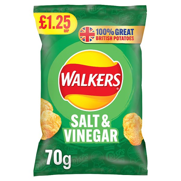 Walkers Salt & Vinegar Crisps 70g