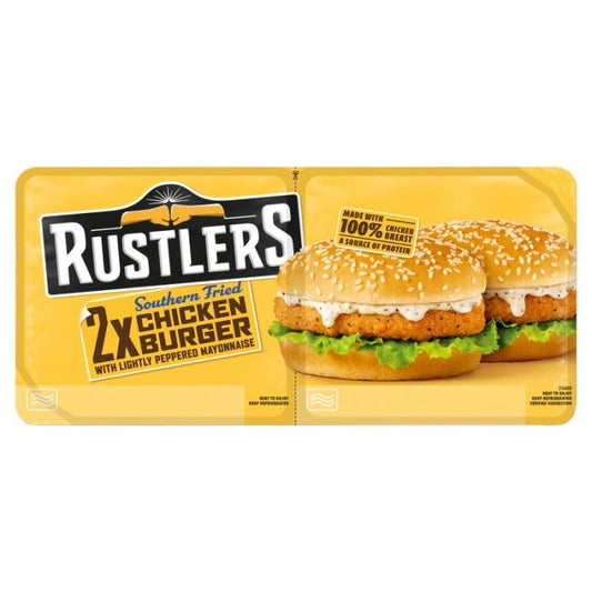 Rustlers Twin Southern Fried Chicken Burger 272g