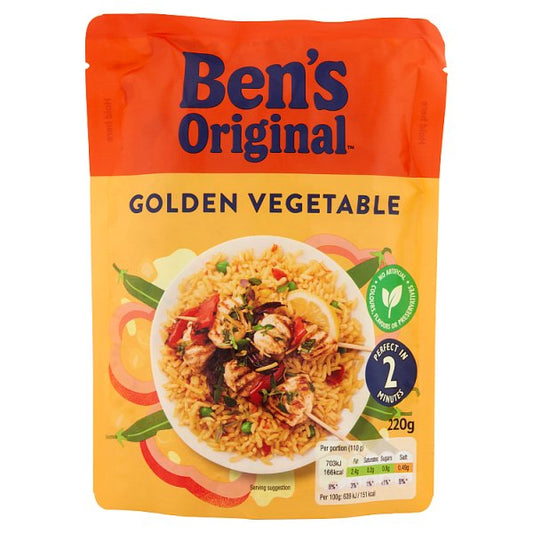 Bens Original Golden Vegetable Microwave Rice 220g