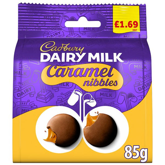 Cadbury Dairy Milk Caramel Nibbles Chocolate Bag 85g