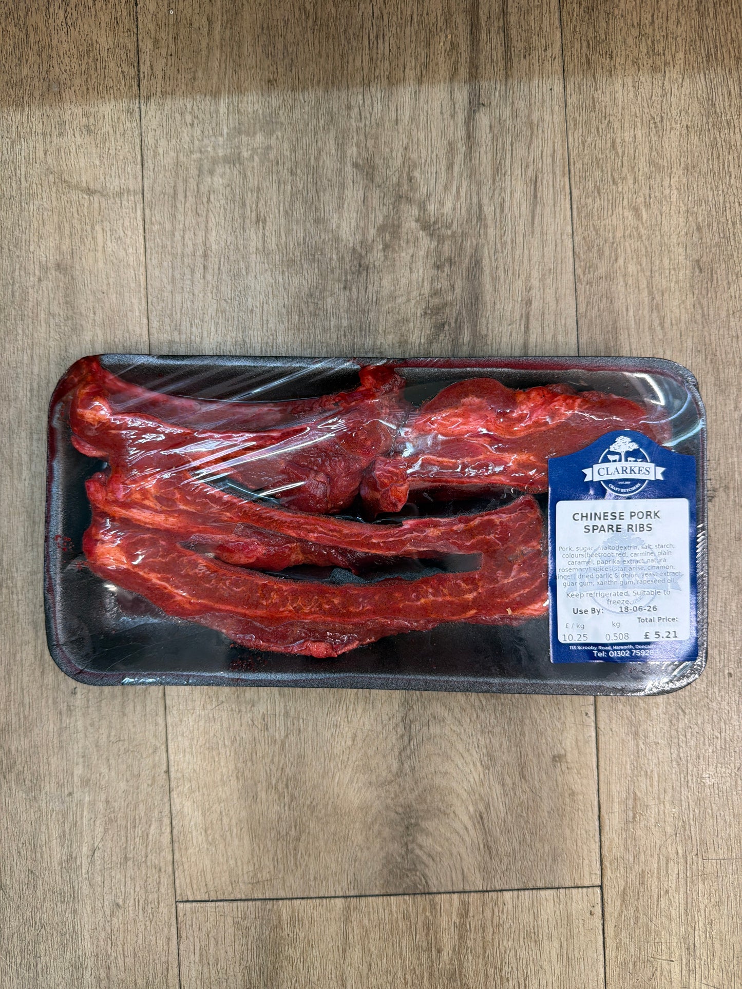Clarkes Butchers Chinese Pork Spare Ribs