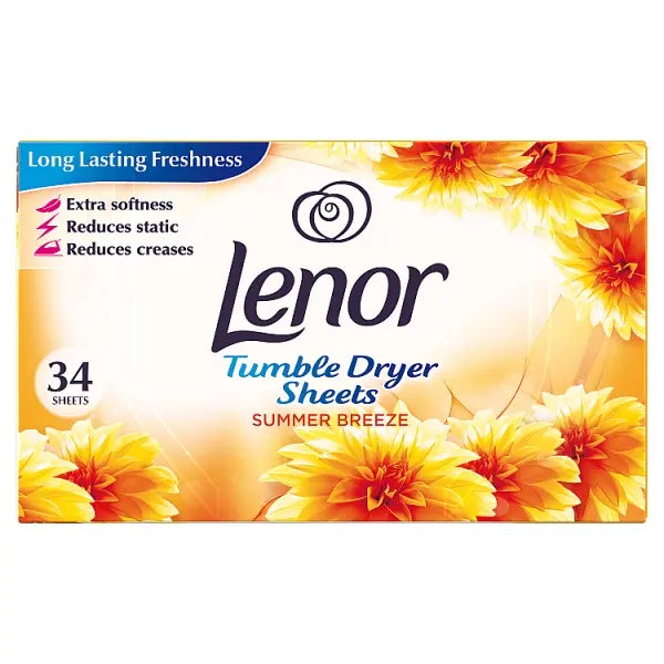 Lenor Sheets Tumble Dry Summer 34s