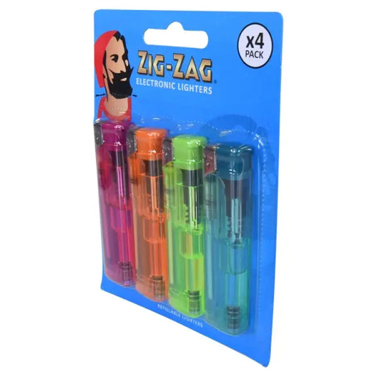 Zig Zag Electronic 4 Pack Lighters