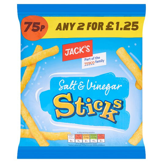 Jack's Salt & Vinegar Sticks 60g