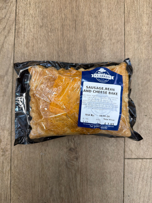 Clarkes Butchers Sausage, Bean & Cheese Bake