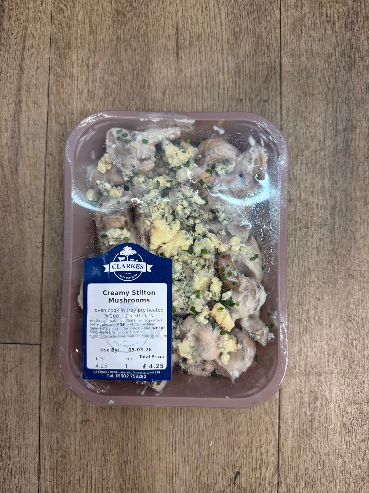Clarkes Butchers Creamy Stilton Mushrooms
