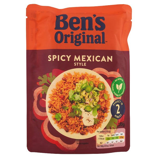 Bens Original Spicy Mexican Microwave Rice 220g