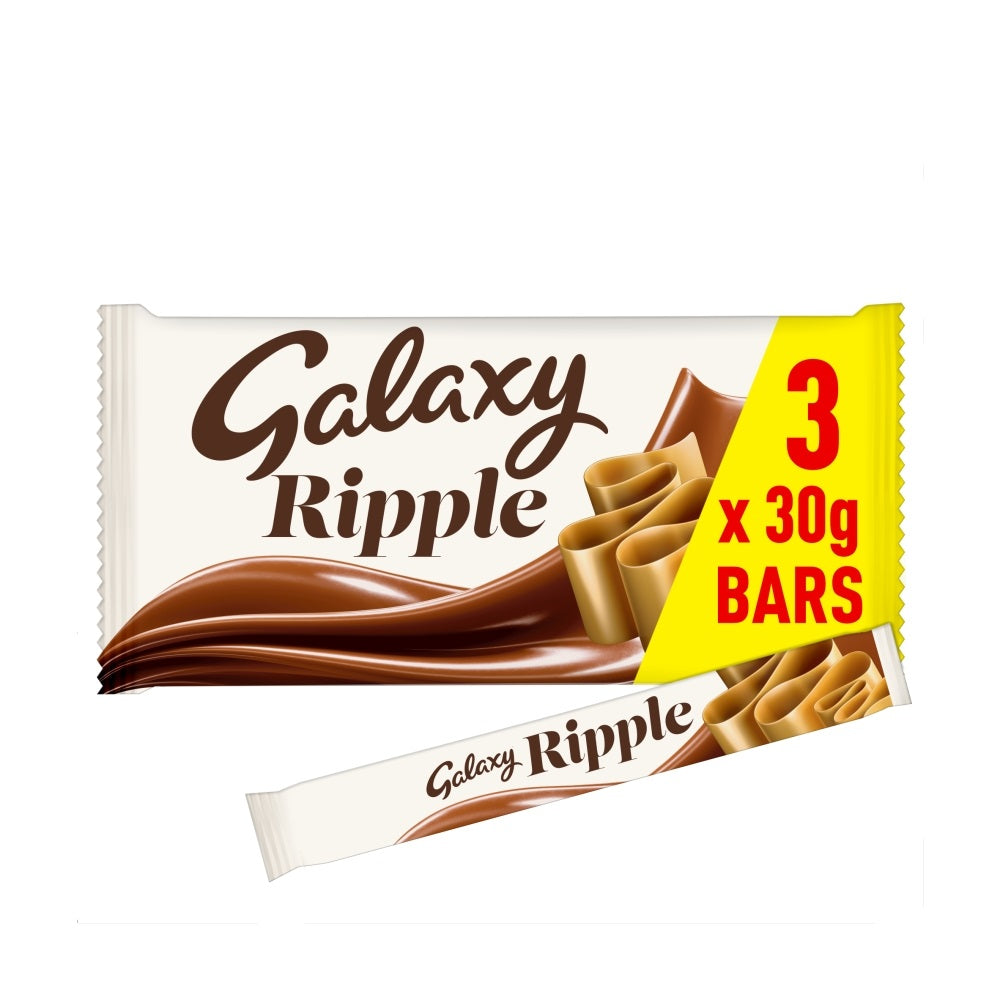 Galaxy Ripple Milk Chocolate Bars Multipack 3x30g