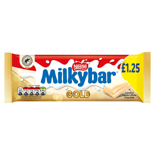 Milkybar Gold Caramel Flavour White Chocolate Sharing Bar 85g PMP