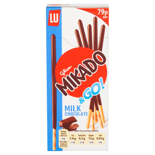 Mikado & Go Milk Chocolate Biscuits 39g