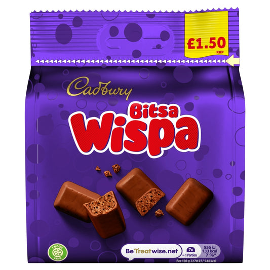 Cadbury Bitsa Wispa Chocolate Bag 85g