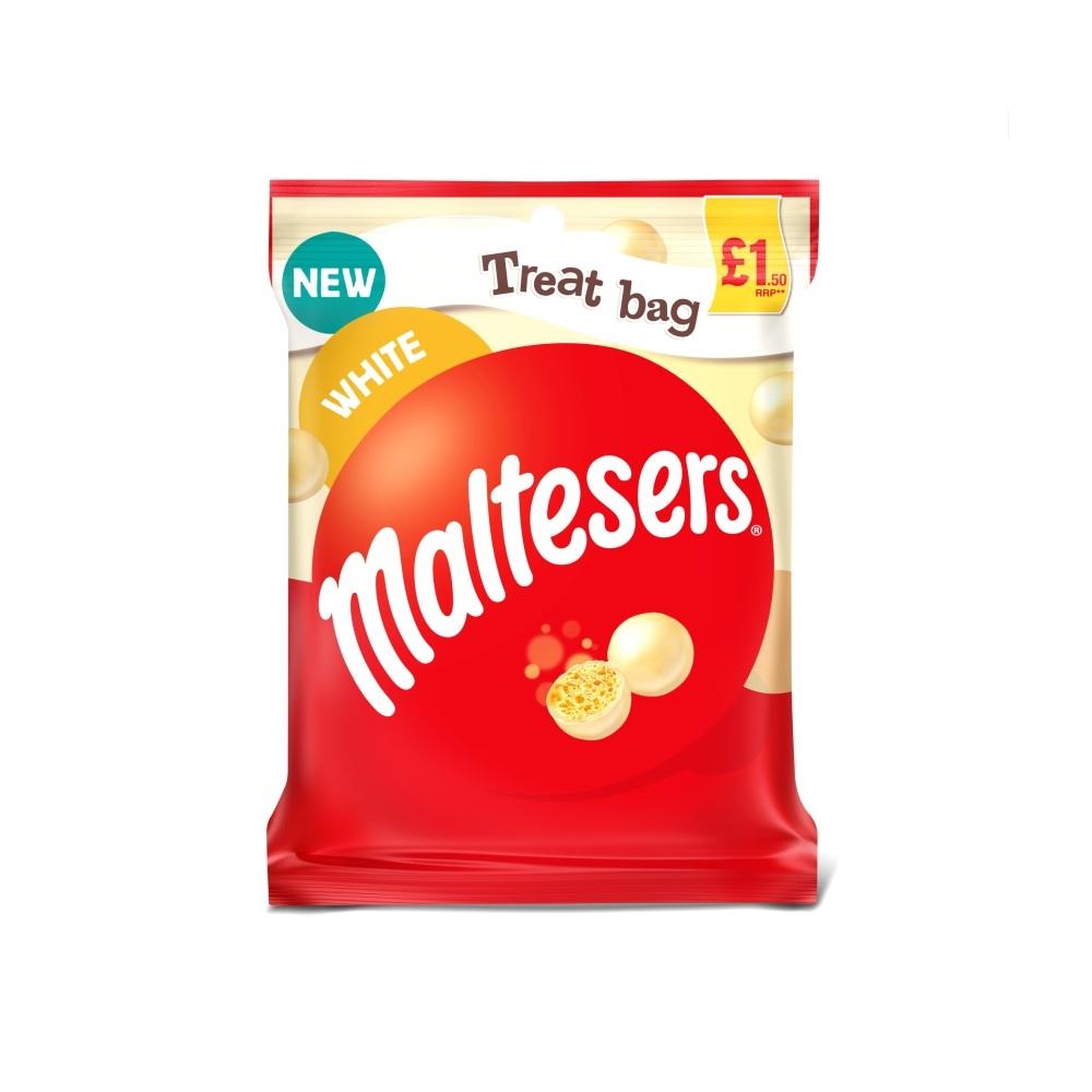 Maltesers White Chocolate Treat Bag 54g