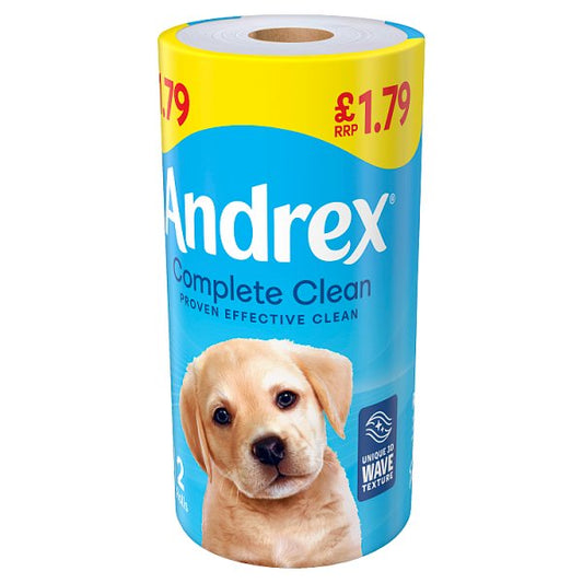 Andrex Complete Clean Toilet Tissue 2 Roll