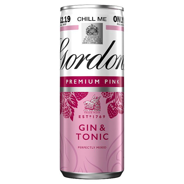 Gordon's Premium Pink Gin & Tonic 250ml