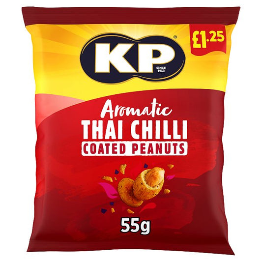 KP Aromatic Thai Chilli Coated Peanuts 55g