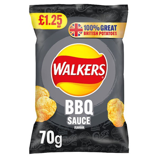 Walkers BBQ Sauce Sharing Bag Crisps 70g