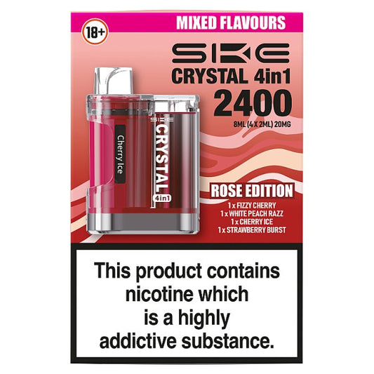 SKE Crystal 4in1 Rose Edition Mixed Flavours 4 x 2ml (20mg)