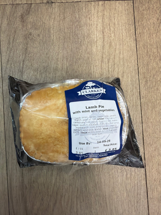 Clarkes Butchers Lamb Pie