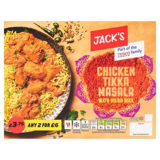 Jack's Chicken Tikka Masala with Pilau Rice 400g