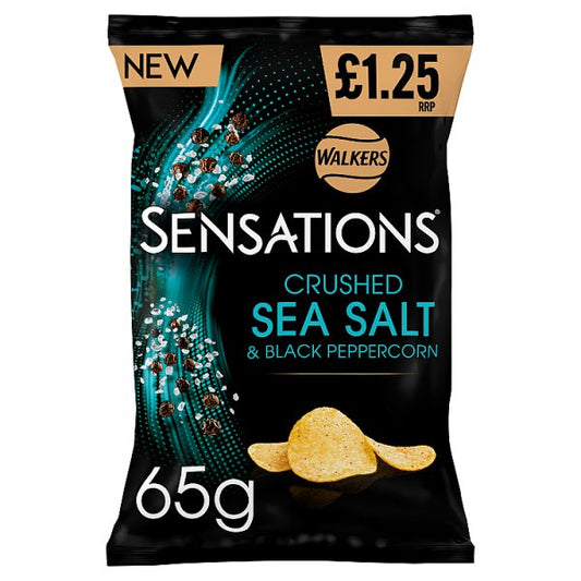 Walkers Sensations Salt & Black Peppercorn 65g