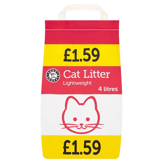 Euro Shopper Cat Litter Lightweight 4 Litres