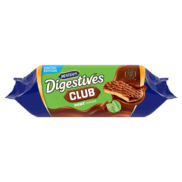 McVitie's Club Mint Chocolate Digestives 266g