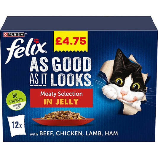 Felix Meaty Selection in Jelly 12 x 100g (1.2kg)