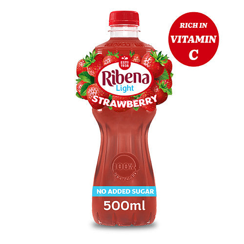 Ribena Strawberry Juice Drink No Added Sugar 500ml