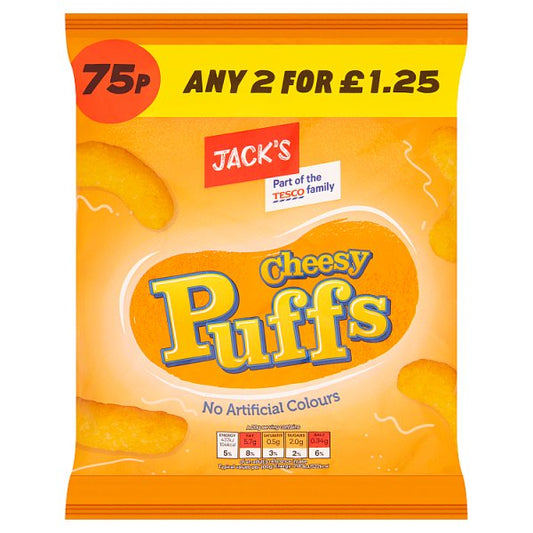 Jack's Cheesy Puffs 60g