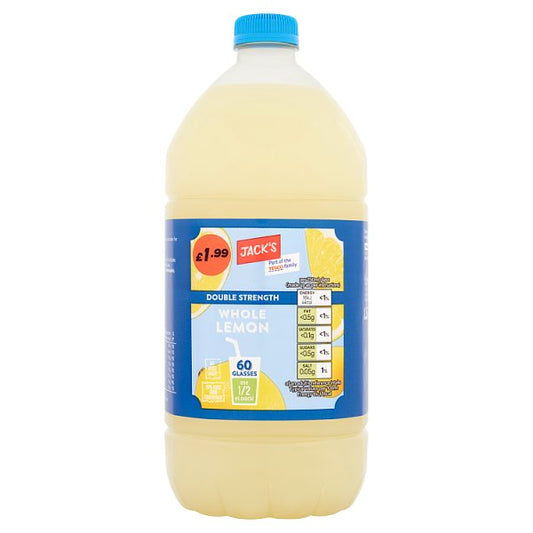 Jack's Double Strength Whole Lemon 1.5L