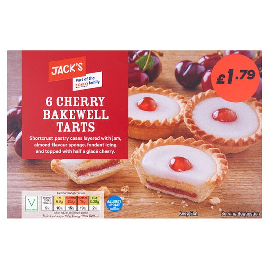 Jack's 6 Cherry Bakewell Tarts