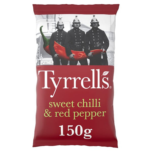 Tyrrells Sweet Chilli & Red Pepper Sharing Crisps 150g