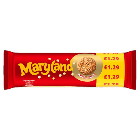 Maryland White Choc Cookies 200g