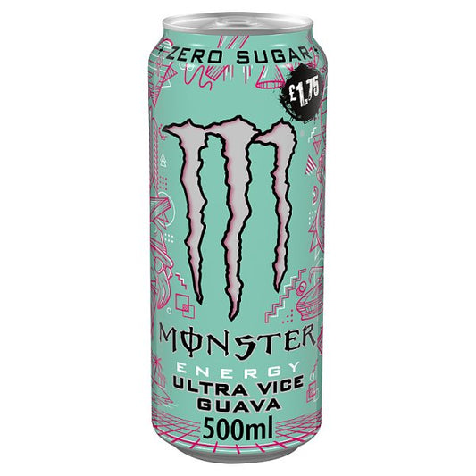 Monster Energy Drink Ultra Vice Guava Zero Sugar 500ml