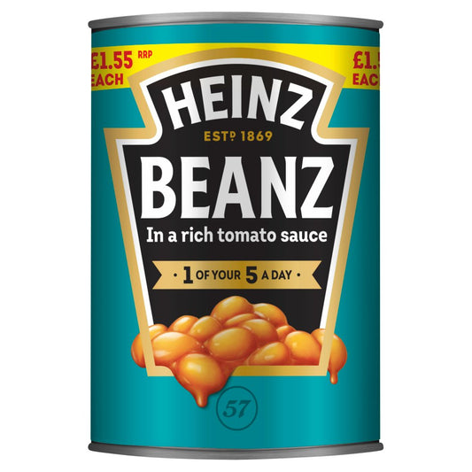 Heinz Baked Beans in a Rich Tomato Sauce 415g