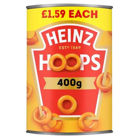 Heinz Hoops Shaped Pasta in Tomato Sauce 400g