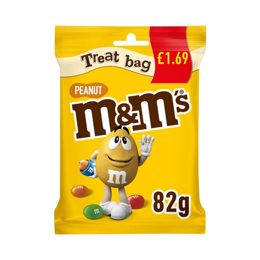 M&M's Crunchy Peanut & Milk Chocolate Bites Treat Bag 82g