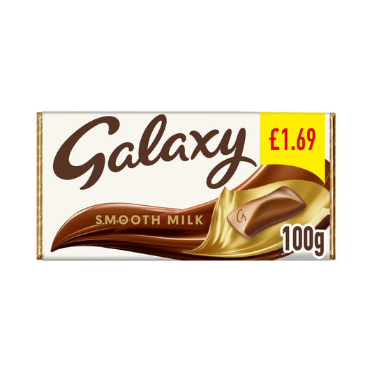 Galaxy Smooth Milk Chocolate Block Bar 100g