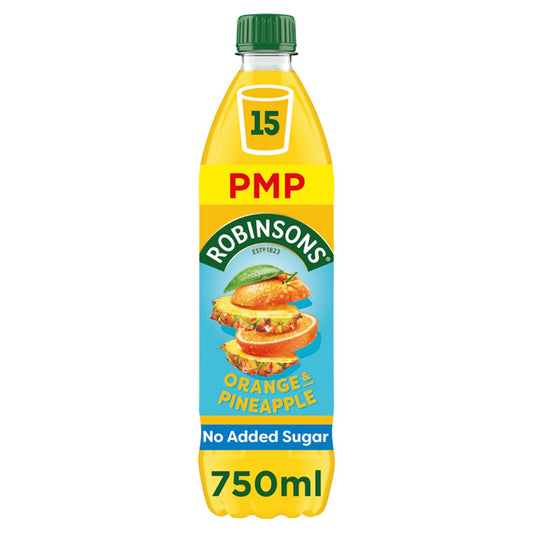 Robinsons Orange & Pineapple No Added Sugar Squash 750ml