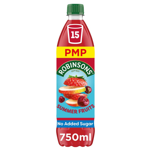 Robinsons Summer Fruits No Added Sugar Squash 750ml