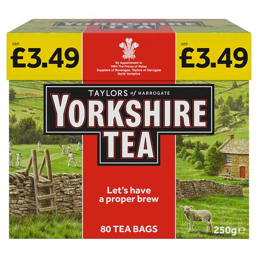 Yorkshire Tea 80 Tea Bags 250g