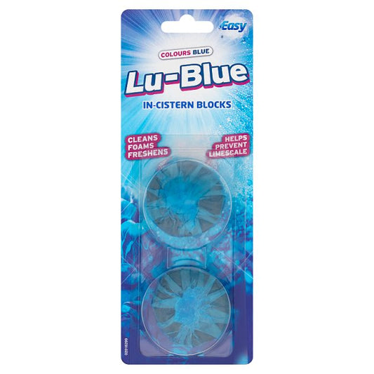 Easy Colours Blue Lu-Blue In-Cistern Blocks 2x38g